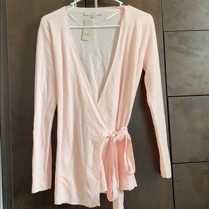 Loft Pink Ballerina Cardigan Sweater Petite Small